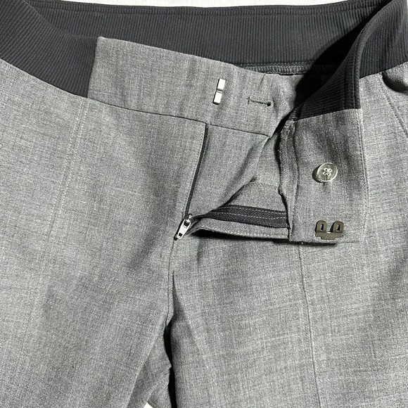Athleta Work It City Wool Blend Pants 457923 Joggers Tapered Gray Size 8 T Tall - Picture 8 of 16